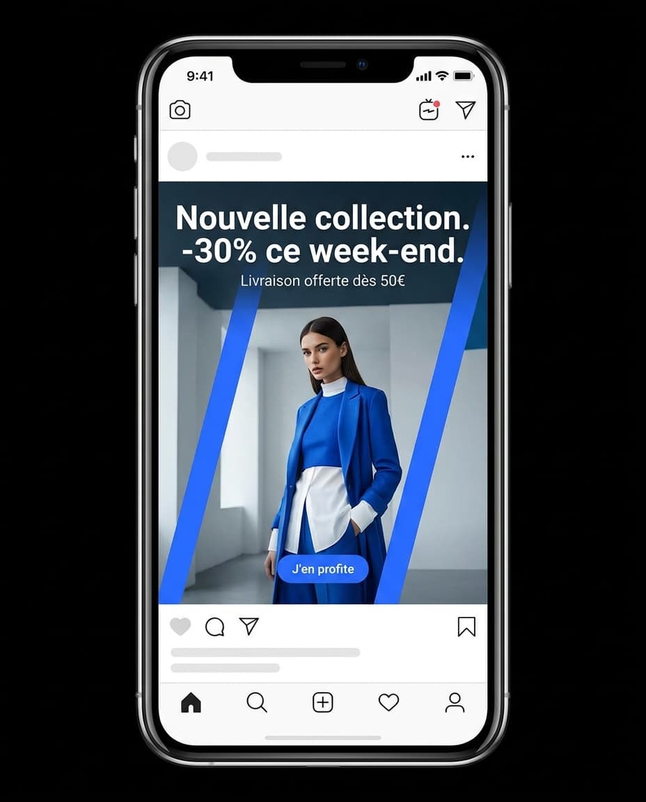 Exemple de publicité — E-commerce mode