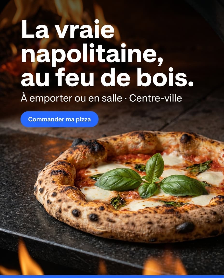 Exemple de publicité — Pizzeria