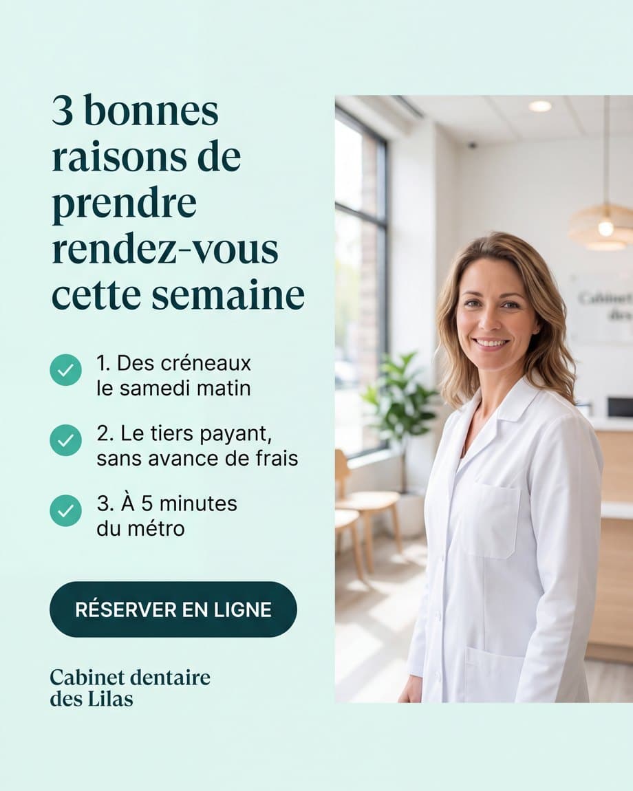 Publicité Cabinet des Lilas, Dentiste