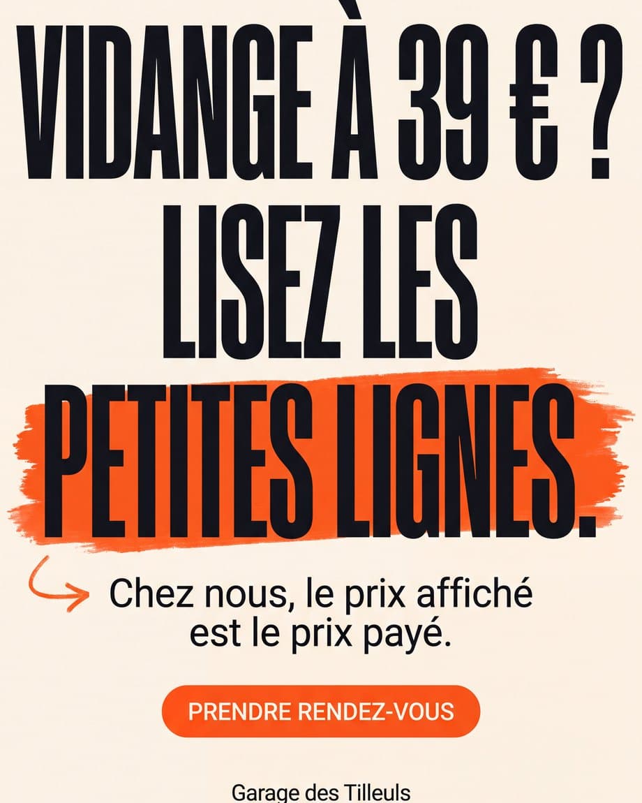 Publicité Garage des Tilleuls, Garage auto