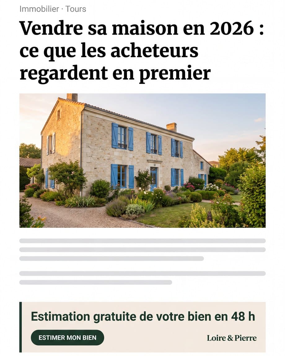 Publicité Loire & Pierre, Immobilier