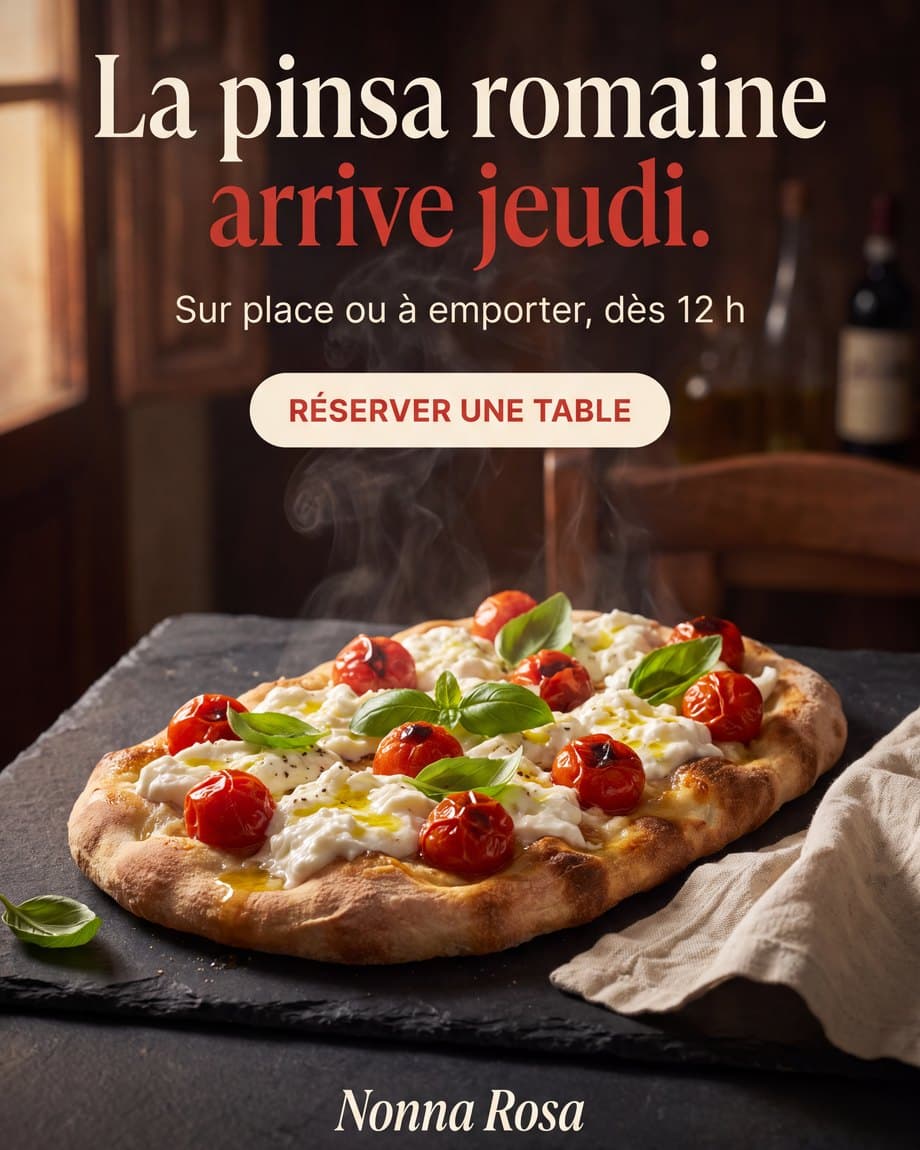 Publicité Nonna Rosa, Restaurant