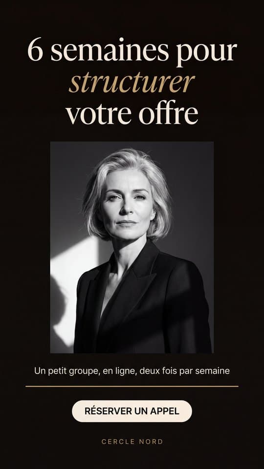 Publicité Cercle Nord, Coaching business