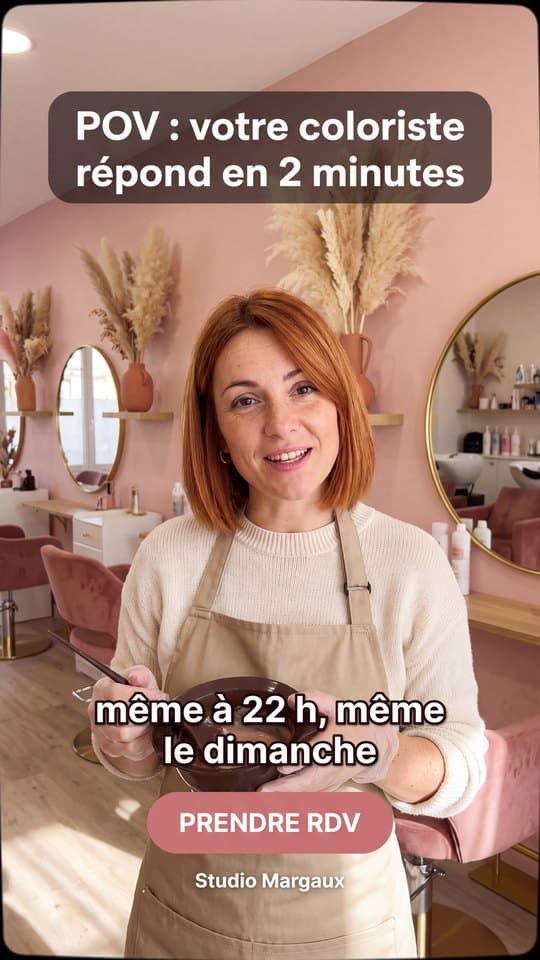 Publicité Studio Margaux, Salon de coiffure